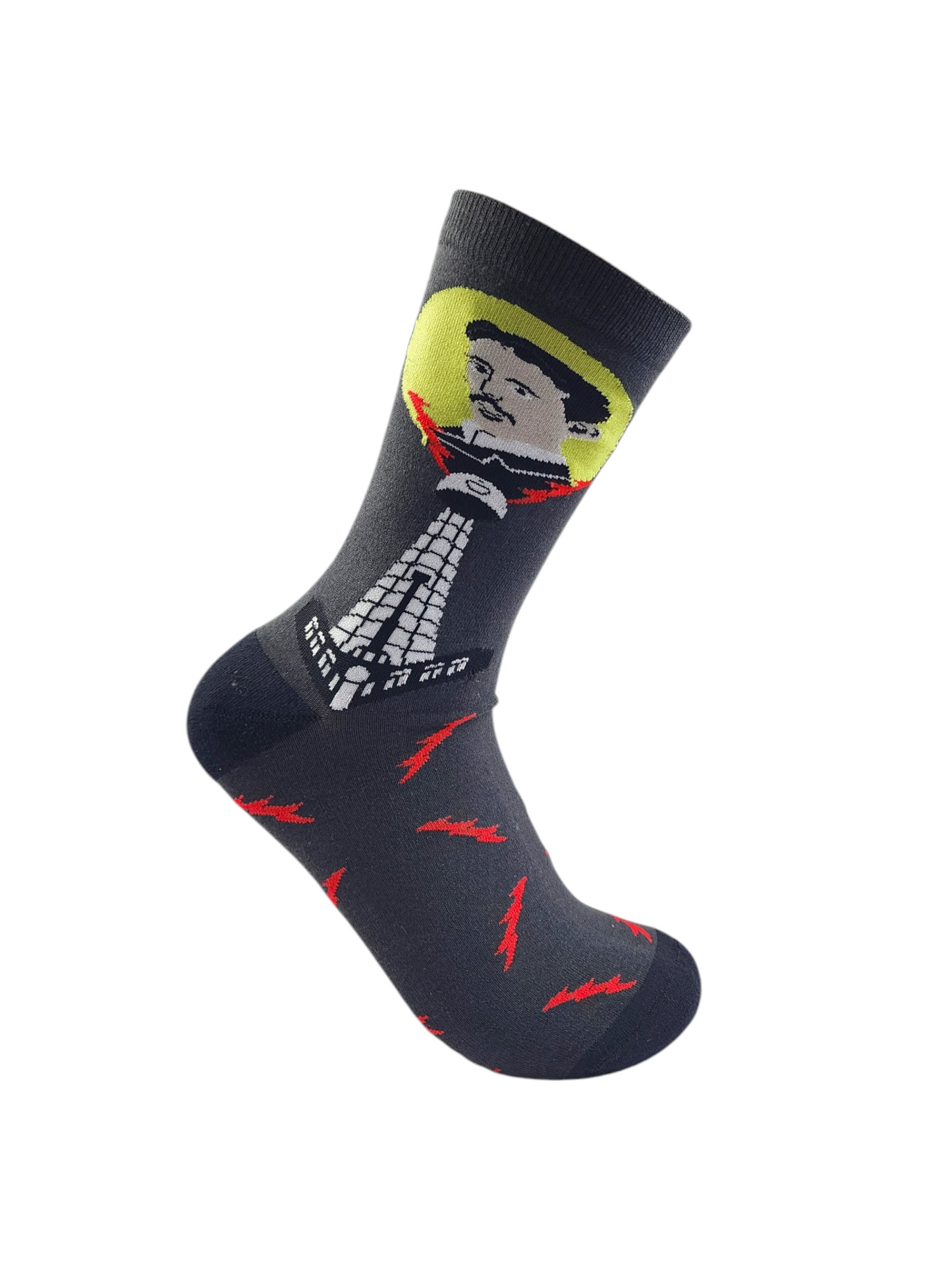 Long Printed Socks Liner Heel And Toe For Unisex Casual Style