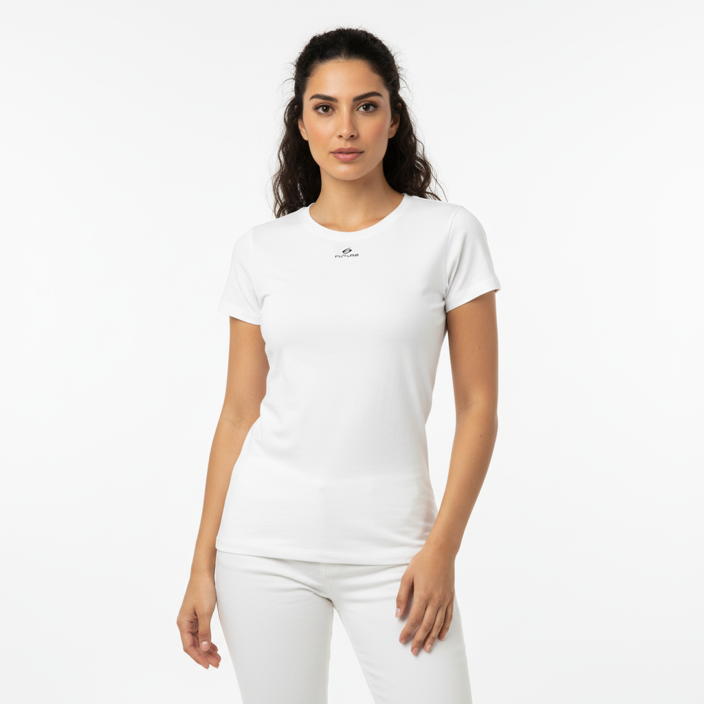 Comfy Half Seleeve UnderShirt White For Women