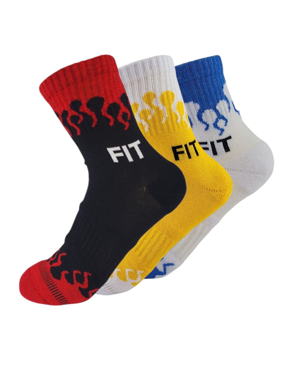 Pack Of 3 Short Socks Liner Heel and Toe Casual Style MultiColoure