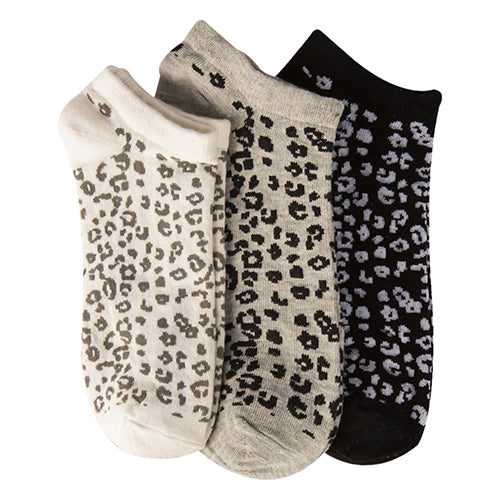 A Pack Of 3 Pieces Ankle Printed Socks MultiColoure For Women