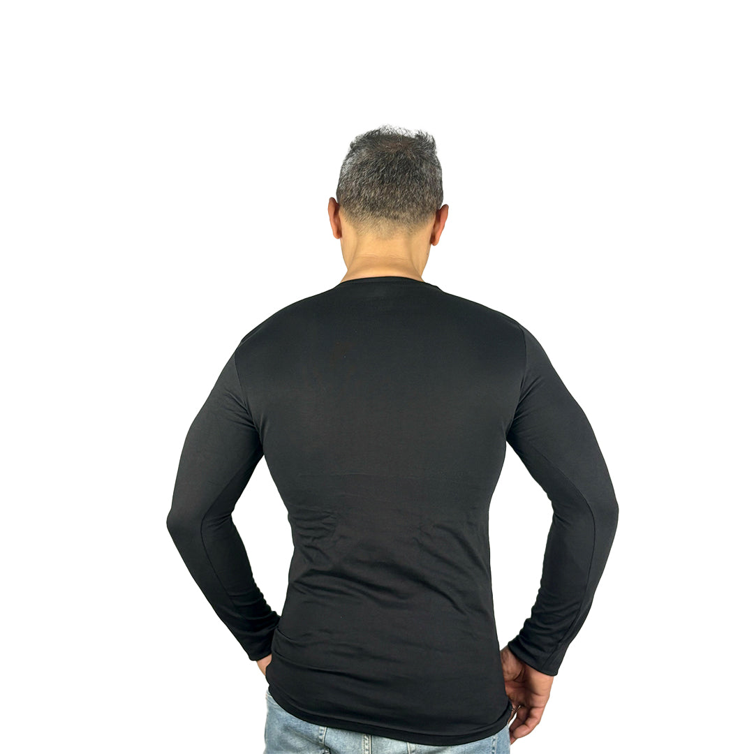Sleeve Undershirt, Black For men