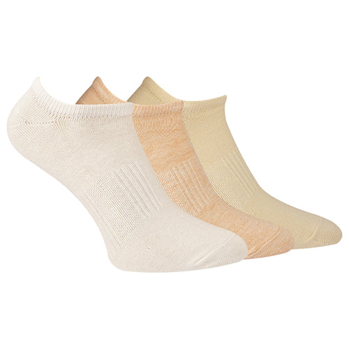 A Pack Of 3 Pieces LowCut Plain Socks MultiColoure For Women