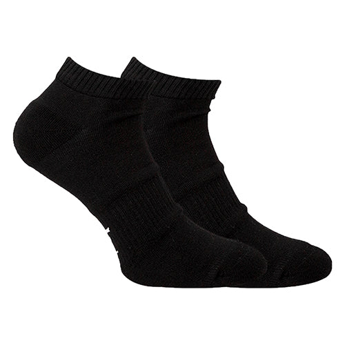 Ankle Plain Socks Liner Heel And Toe Black For Men