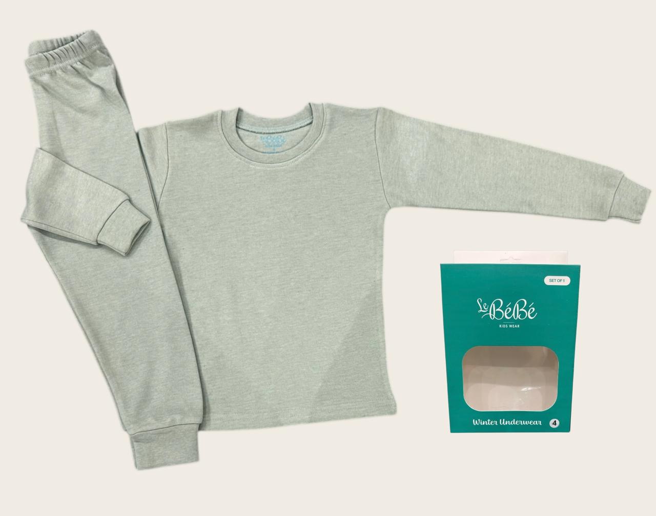 Set Of 2 Comfy Seleeve Sleep Wear MintGreen (T-Shirt+Pants) For Boys&Girls
