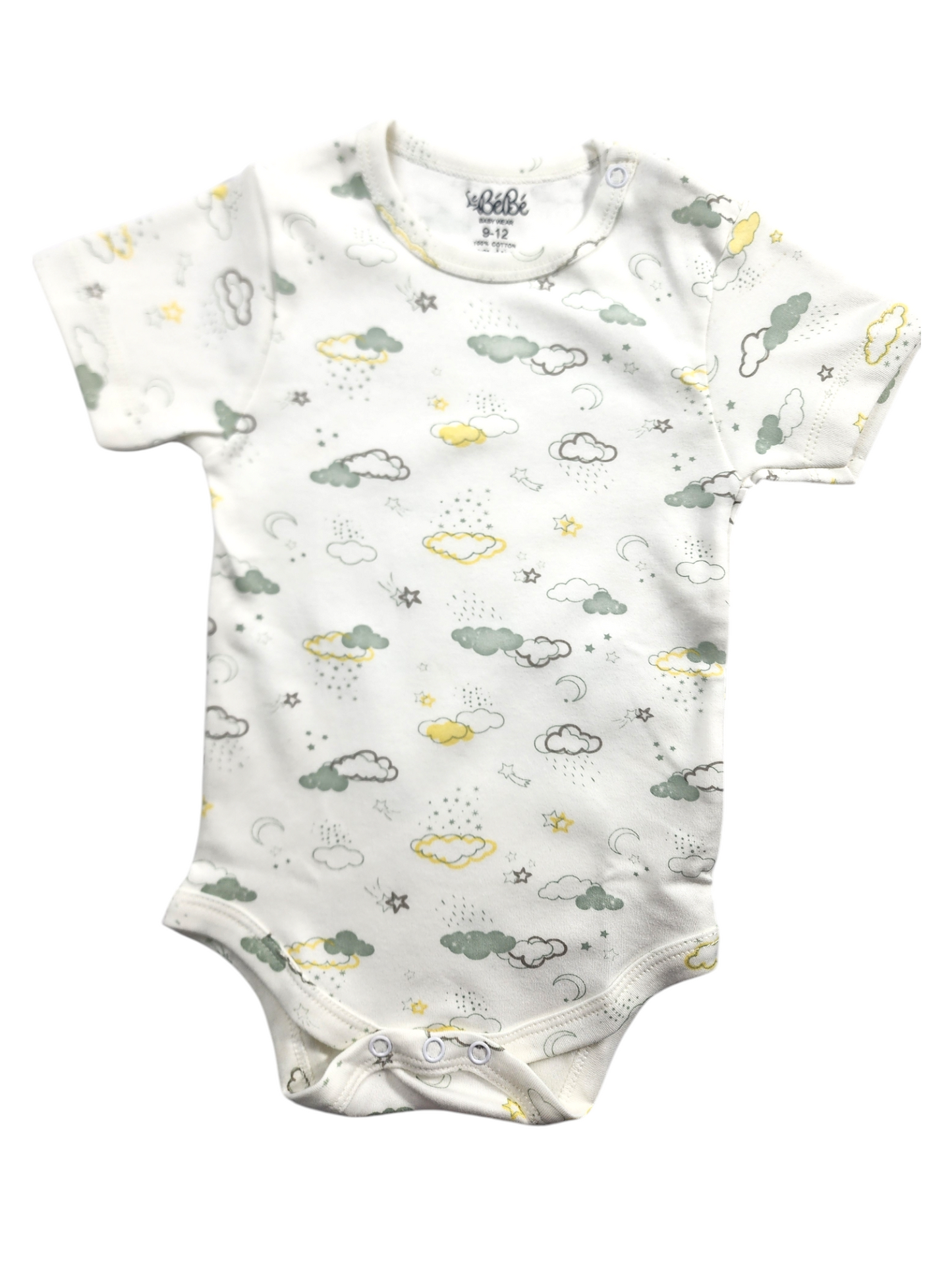 A Pack Of 3 Pieces Half Sleeve Baby UnderWear Cotton 100% , MultiColoure