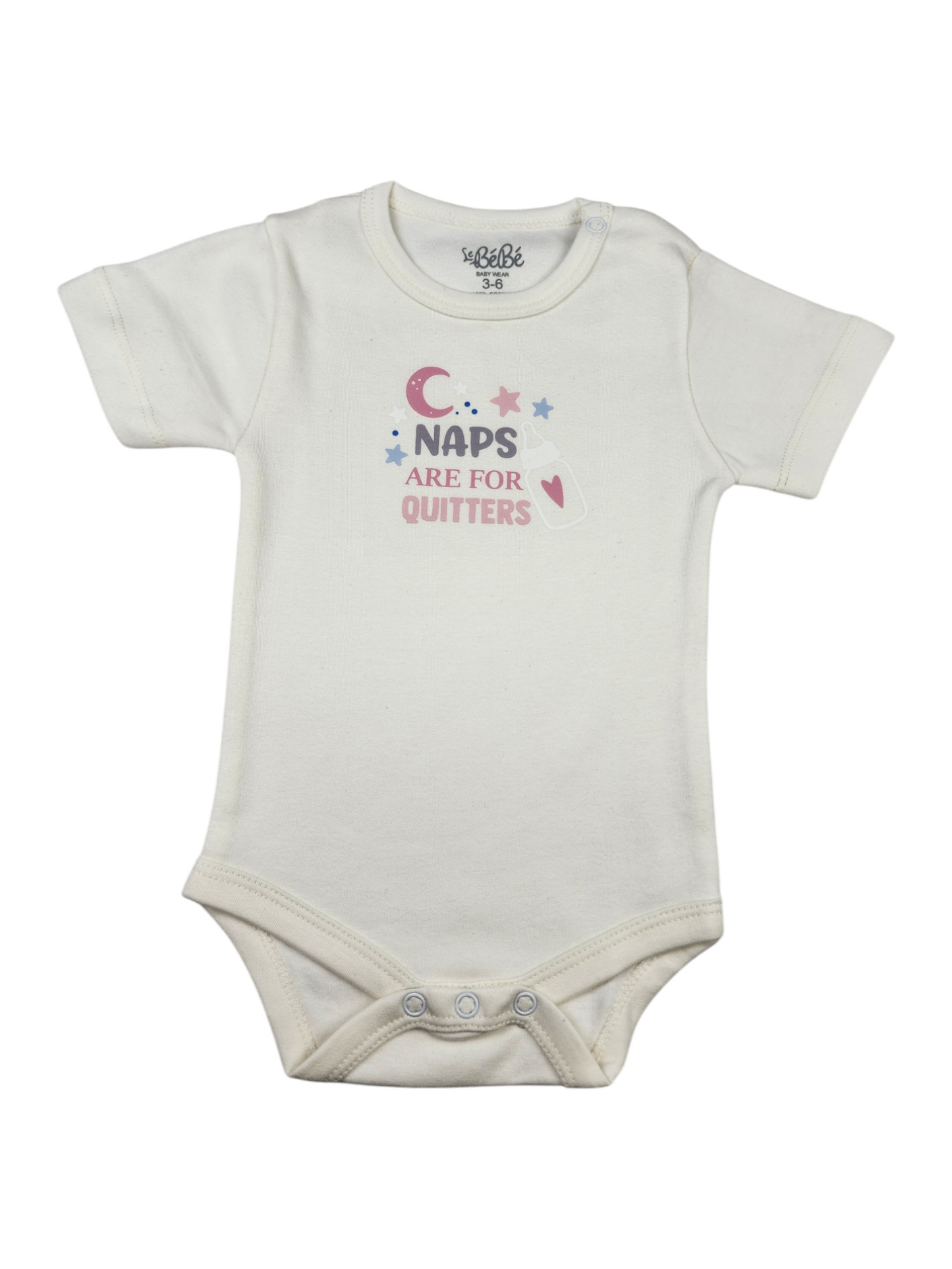 A Pack Of 3 Pieces Half Sleeve Baby UnderWear Cotton 100% , MultiColoure