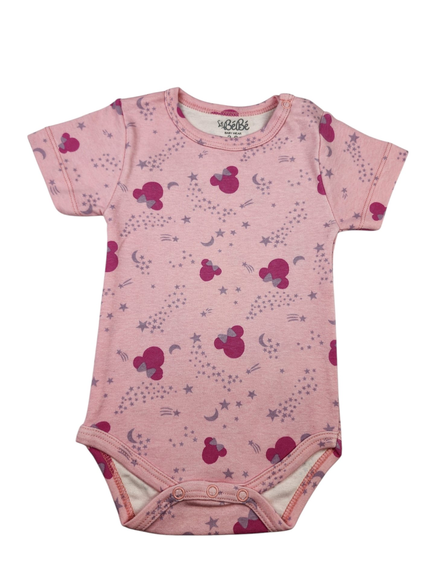 A Pack Of 3 Pieces Half Sleeve Baby UnderWear Cotton 100% , MultiColoure