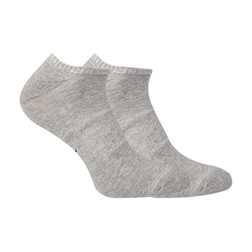 LowCut Plain Socks Liner Heel And Toe Grey For Men