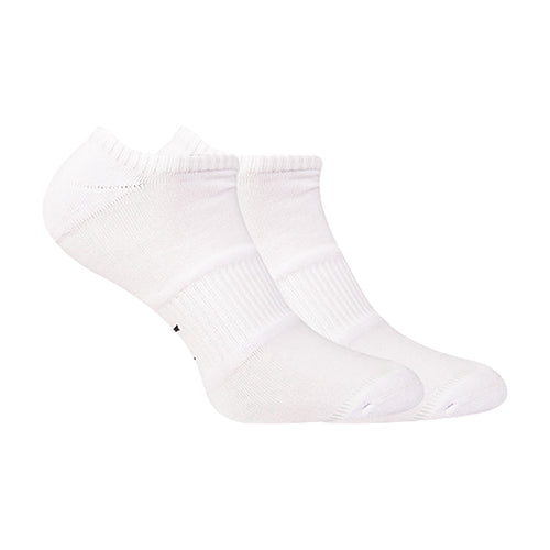LowCut Plain Socks Liner Heel And Toe White For Men