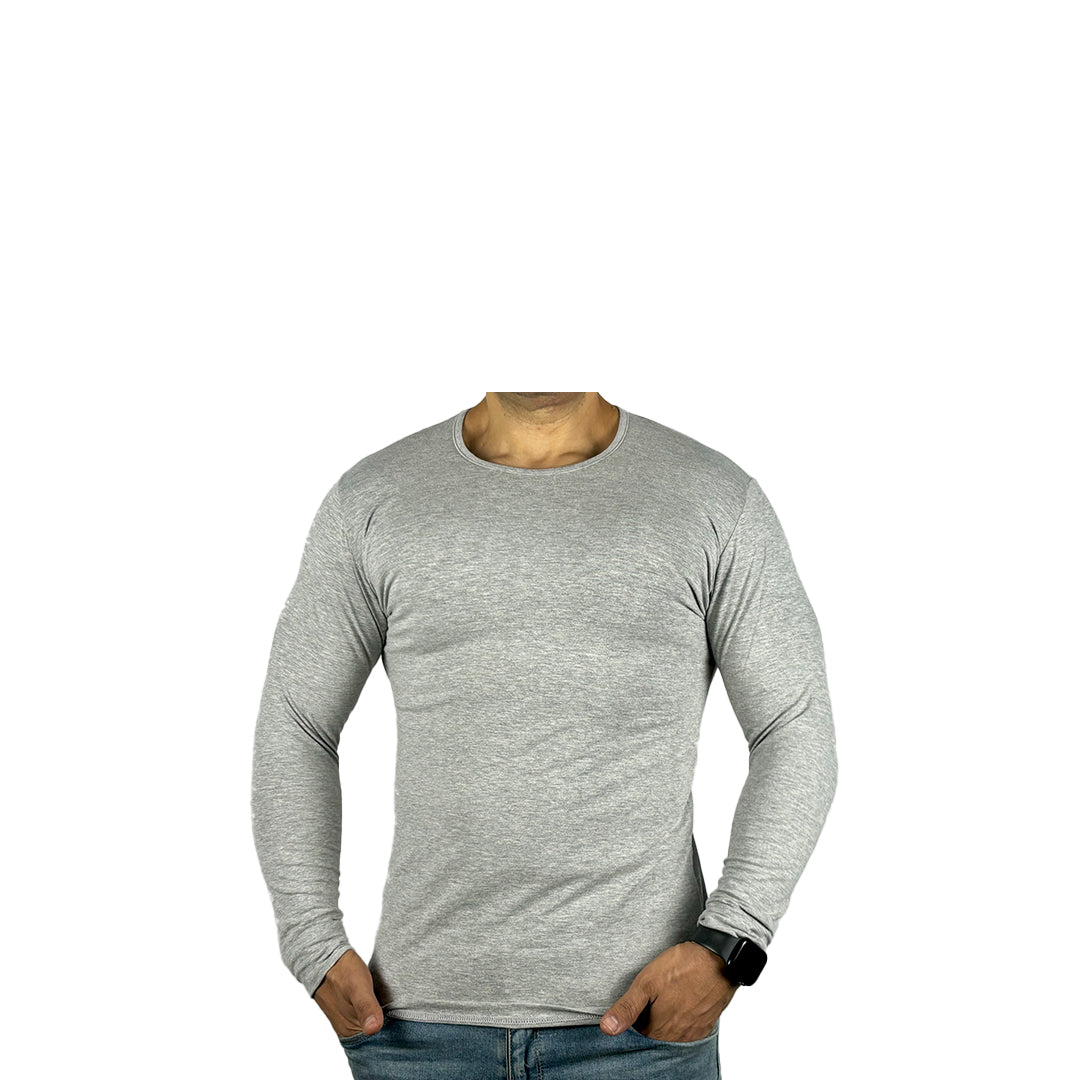 Sleeve Undershirt, Grey For men