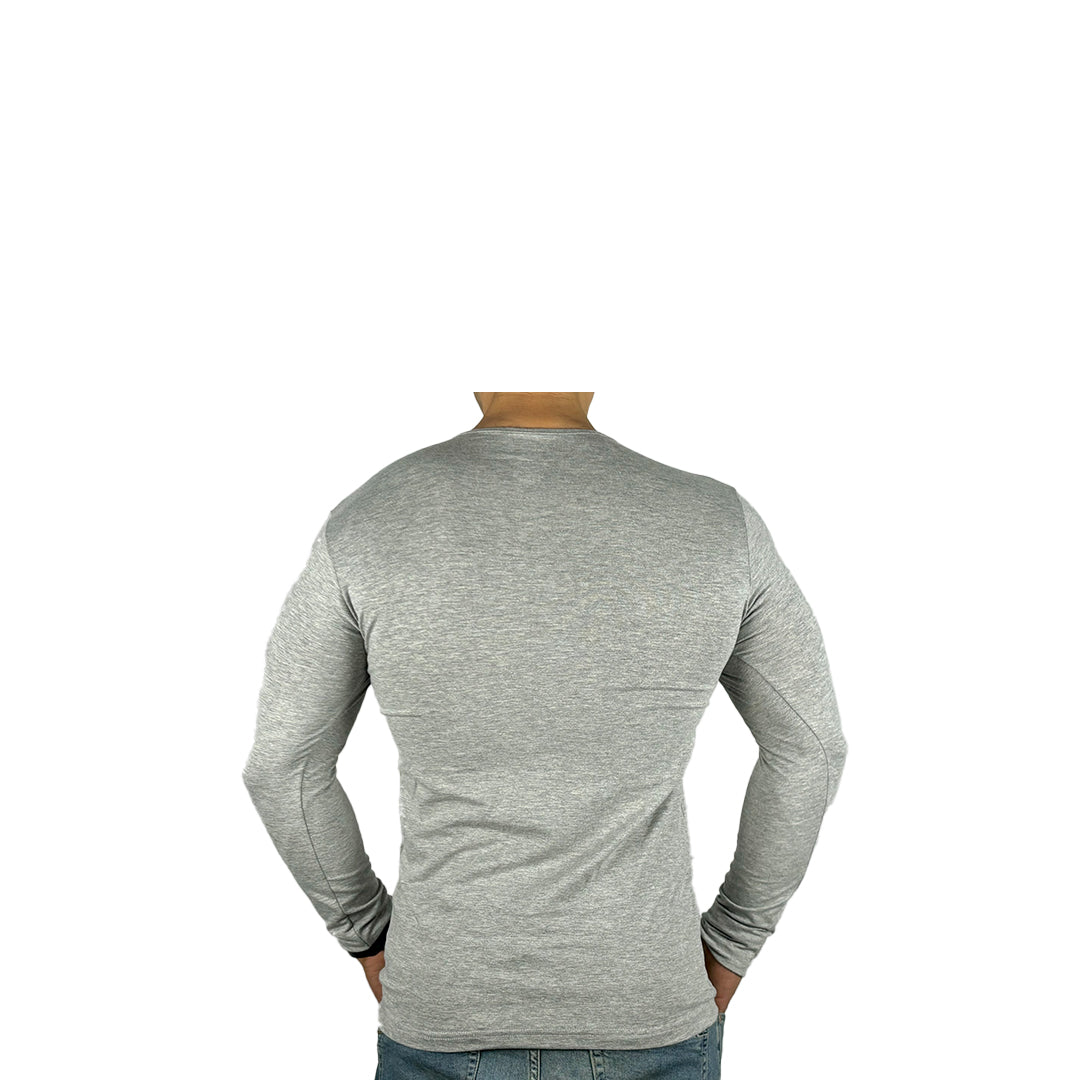 Sleeve Undershirt, Grey For men