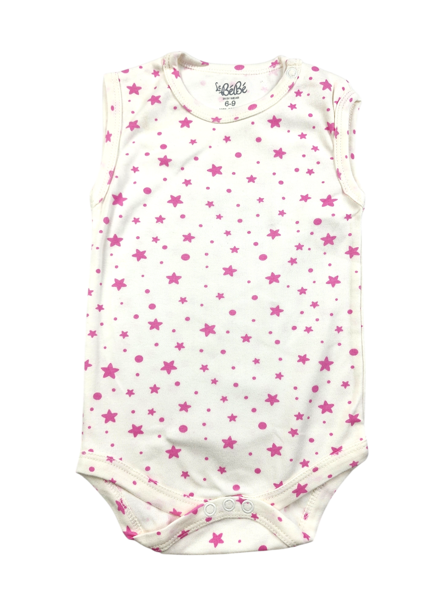 A Pack Of 3 Pieces Sleveeless Baby UnderWear Cotton 100% , MultiColoure
