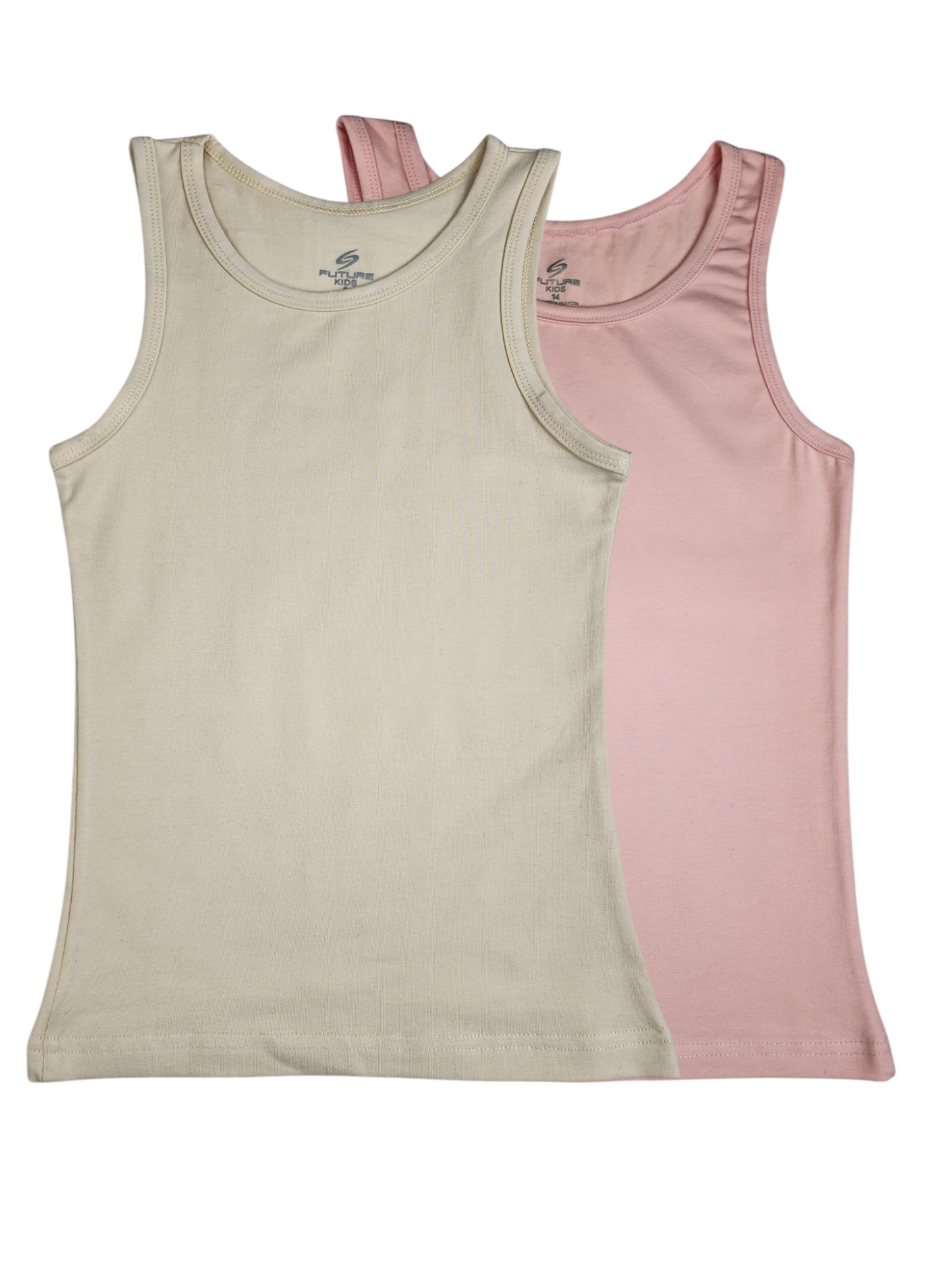 Pack Of 2 Sleeveless UnderShirt MultiColoure For Girls