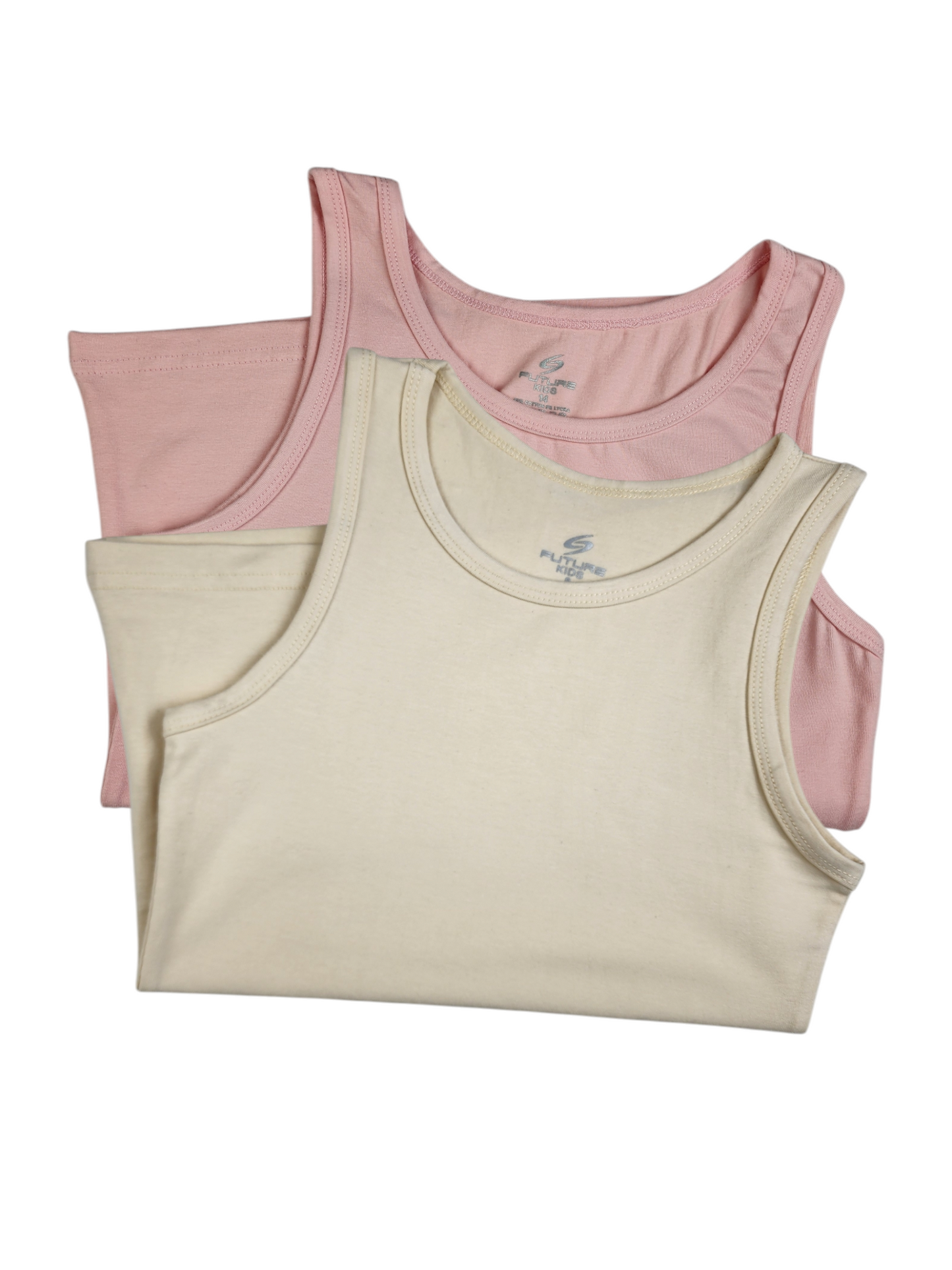 Pack Of 2 Sleeveless UnderShirt MultiColoure For Girls