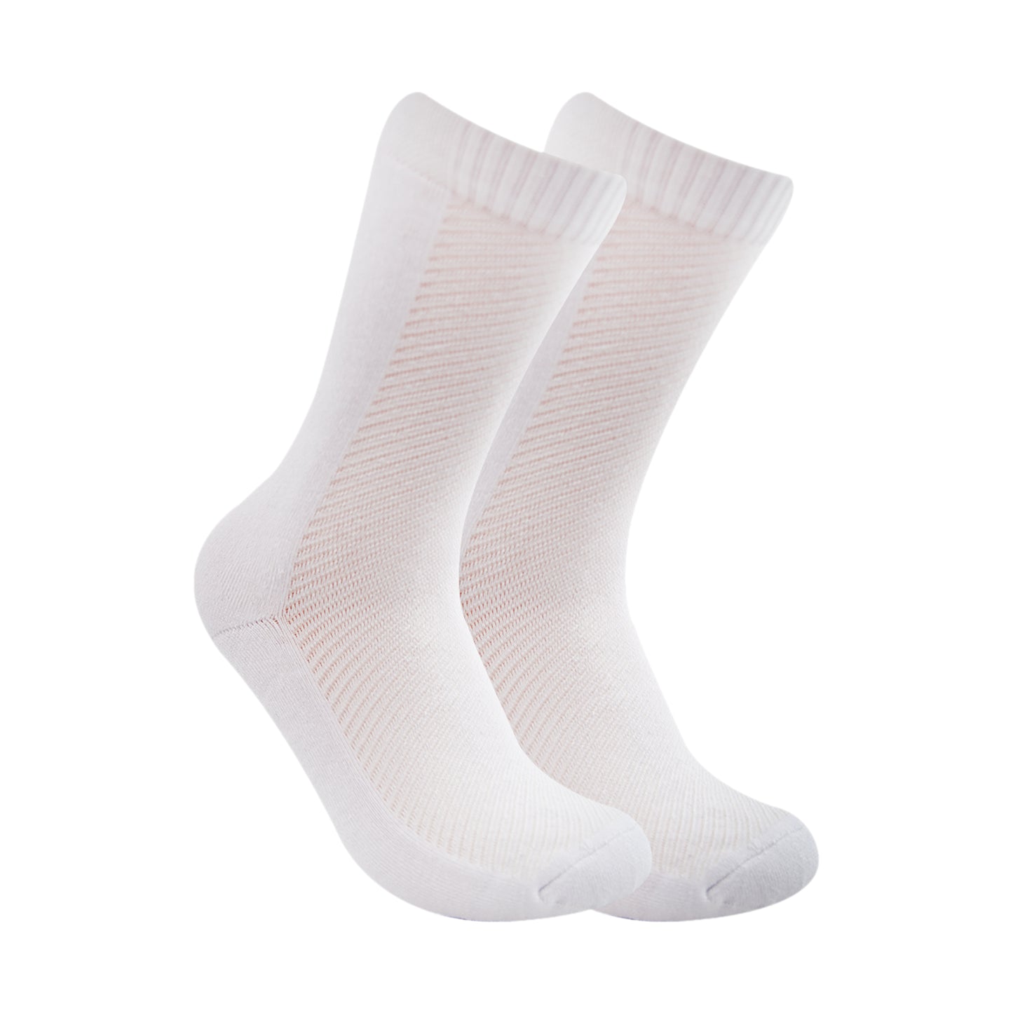 Long Plain Socks Half Terry White For Men