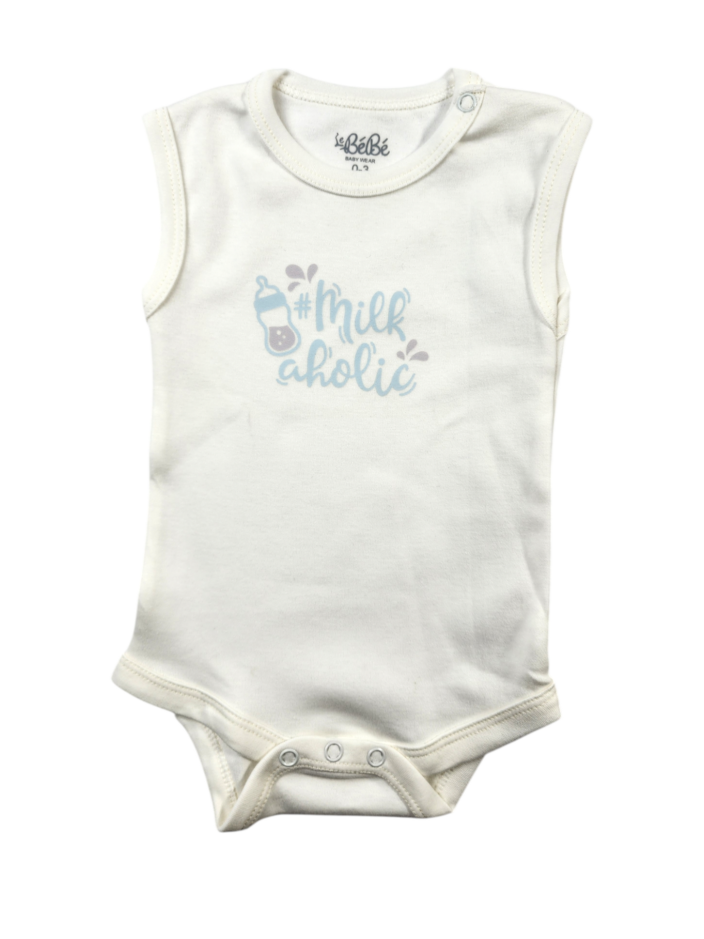A Pack Of 3 Pieces Sleveeless Baby UnderWear Cotton 100% , MultiColoure