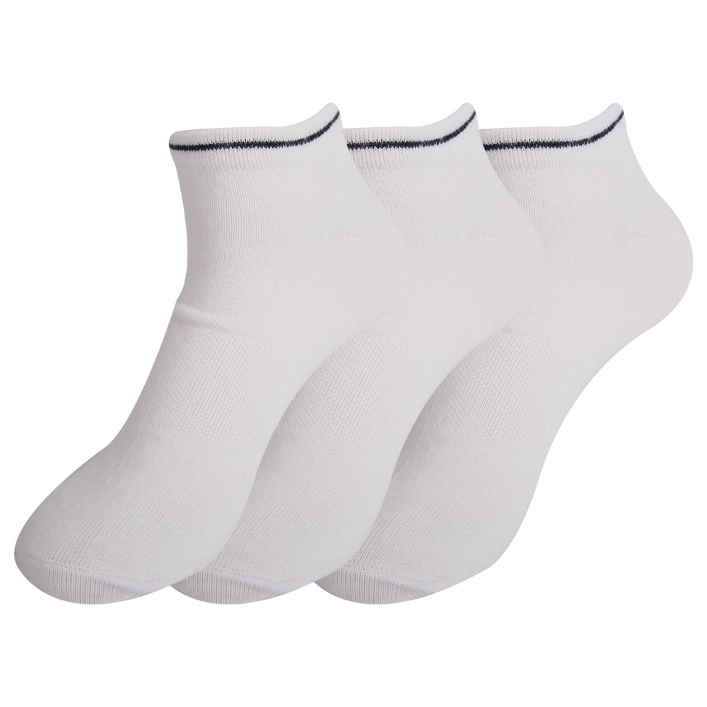 A Pack Of Ankle Socks White, 3 Pieces For Women&KIds