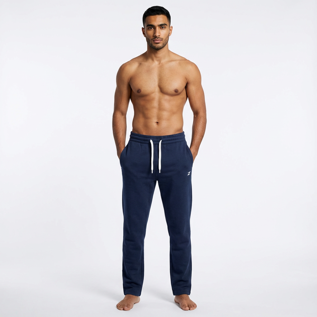 OverSized Relaxed Wide Leg Pants Summer Melton For Men