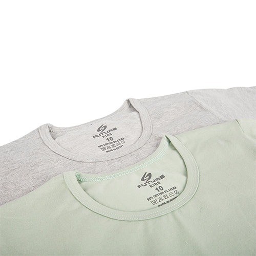 Pack Of 2 Half Slevee UnderShirt MultiColoure For Kids's