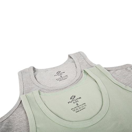 Pack Of 2 SleveeLess UnderShirt MultiColoure For Kids