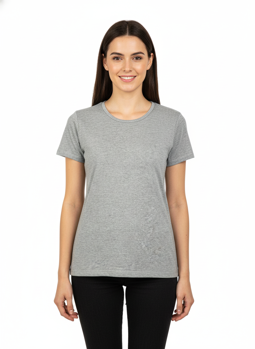 Comfy Half Seleeve UnderShirt Grey For Women