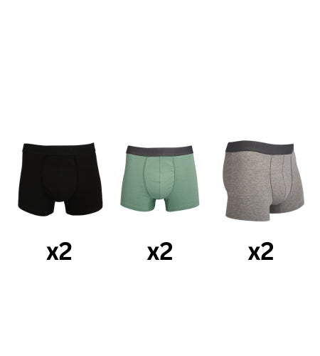 A Pack Of 6 Pieces Contain From ( 6 Boxers) MultiColoure For Men