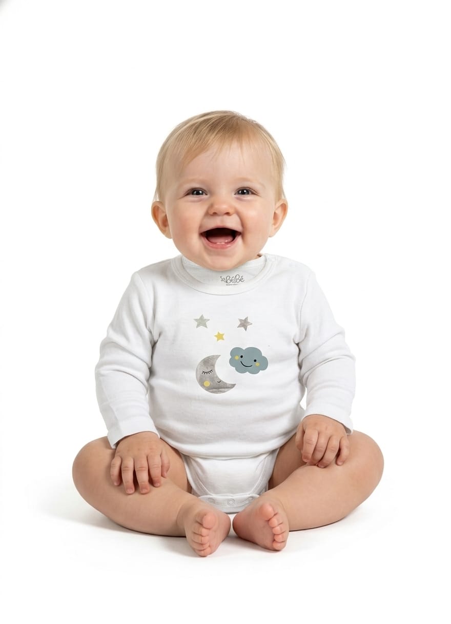 A Pack Of 3 Pieces Sleeve Baby UnderWear Cotton 100% , Multicolor