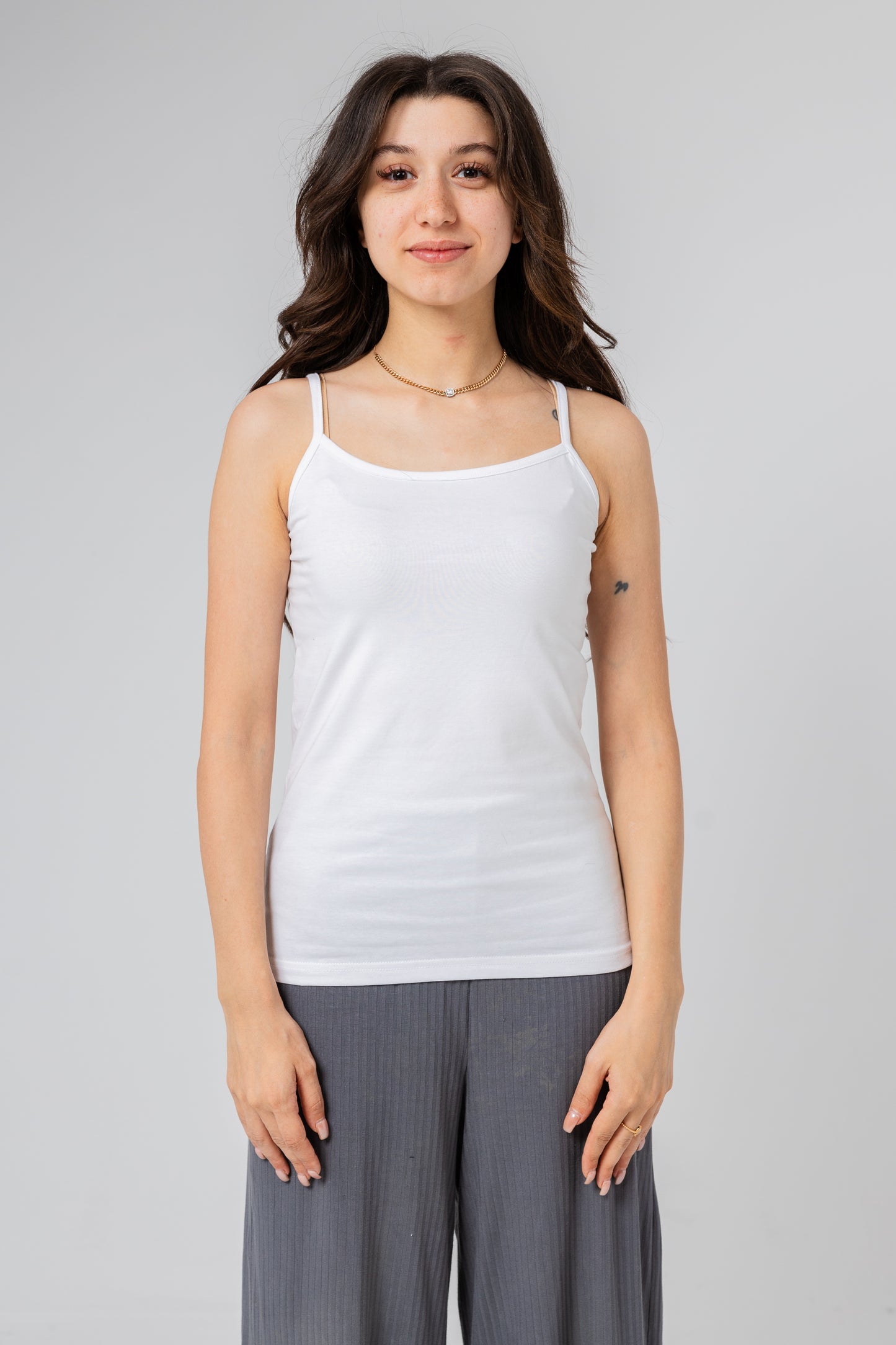 Basic Plain Protel White For Women