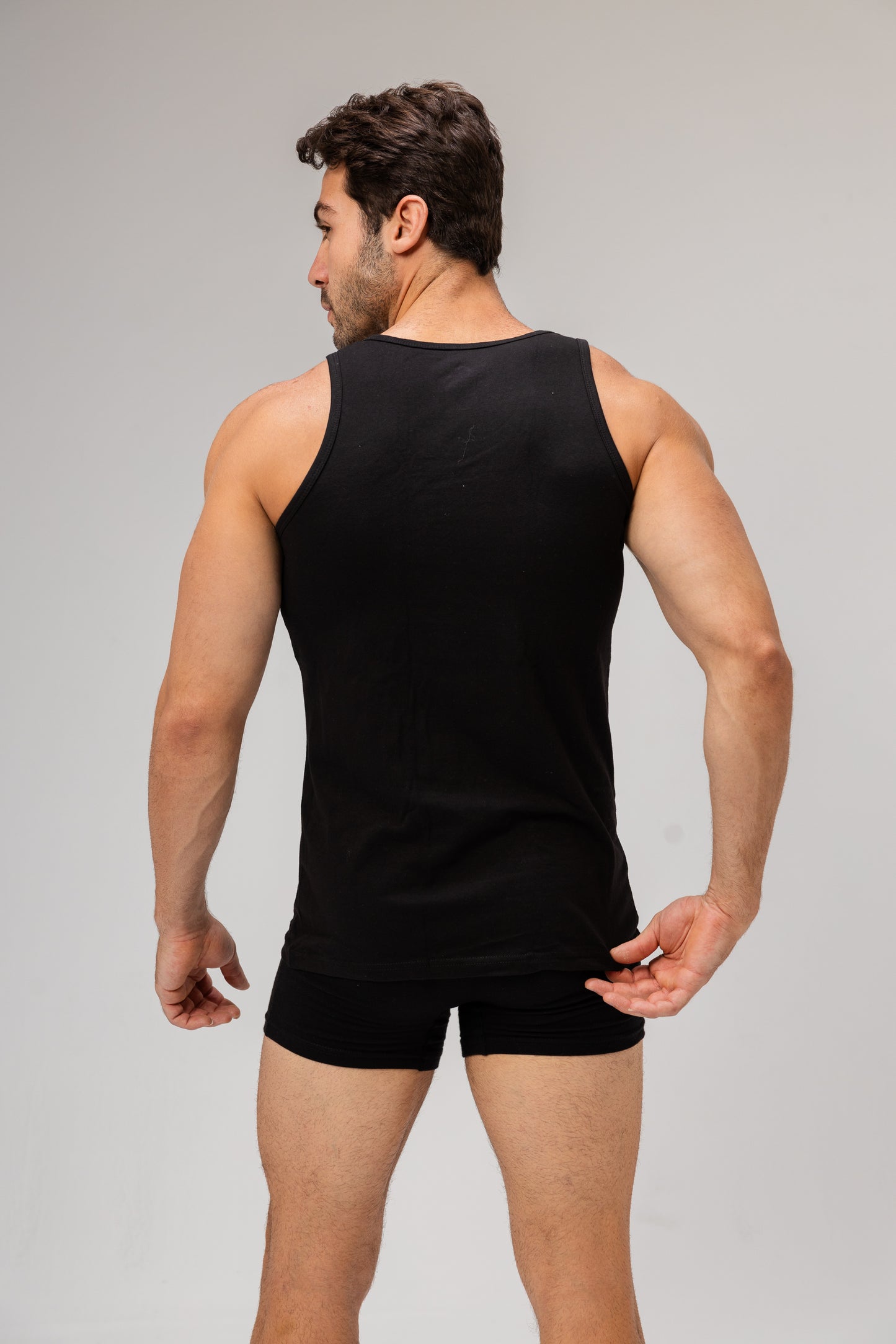 Sleeveless Undershirt, Black For men