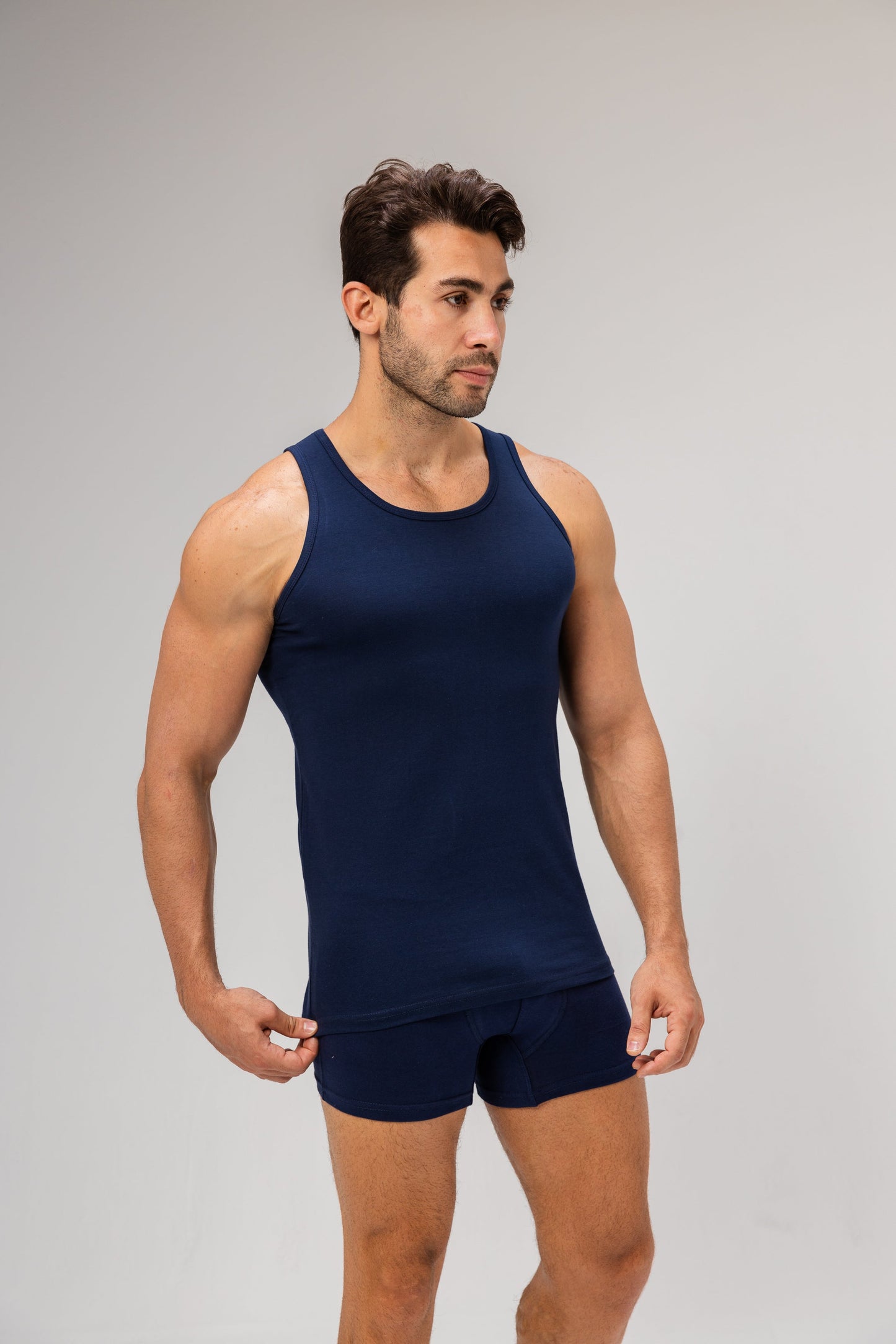 Plain Navy Boxer For Men