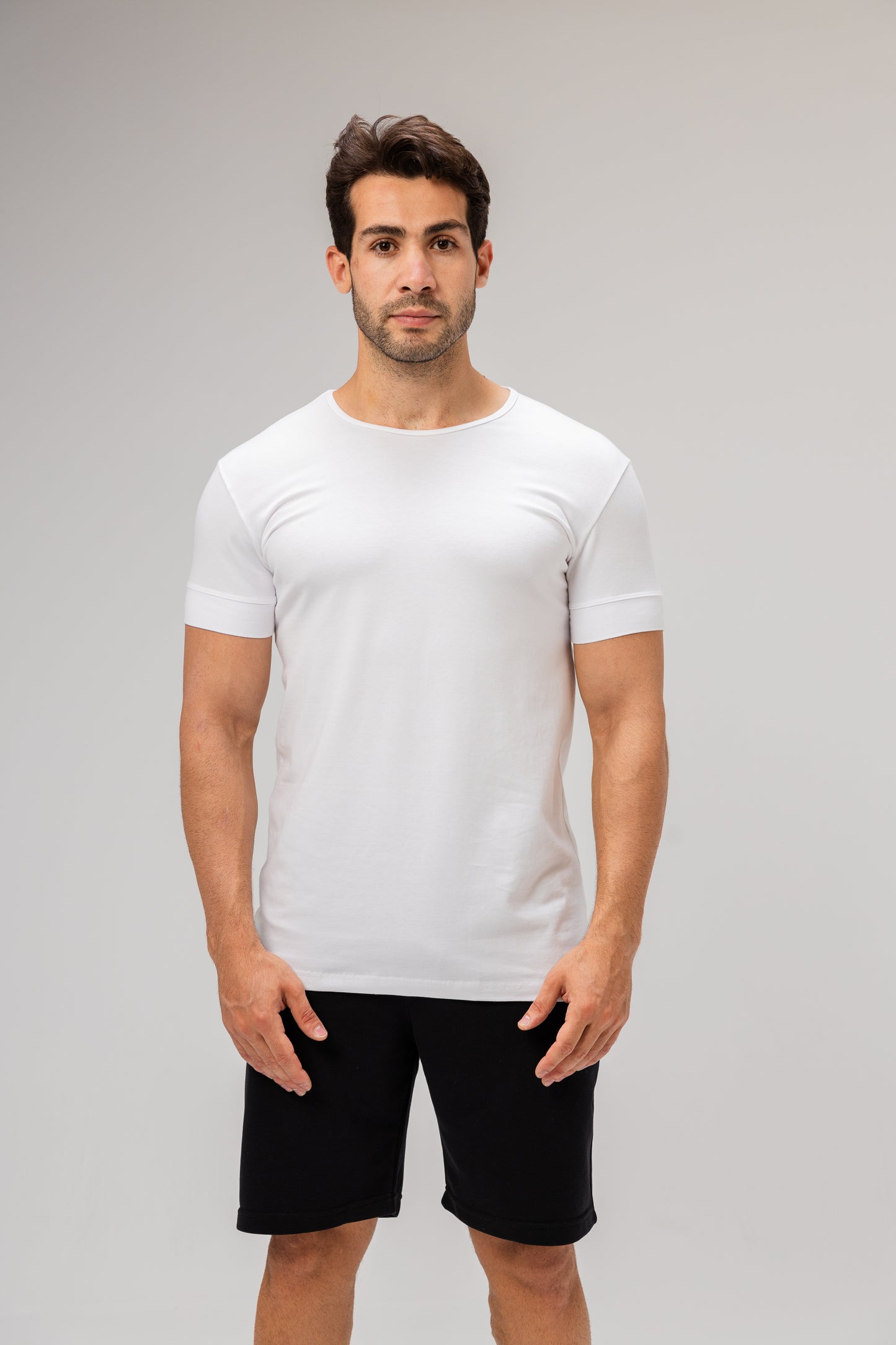 Pack Of 3 Half Sleeve Undershirt, MultiColoure For men