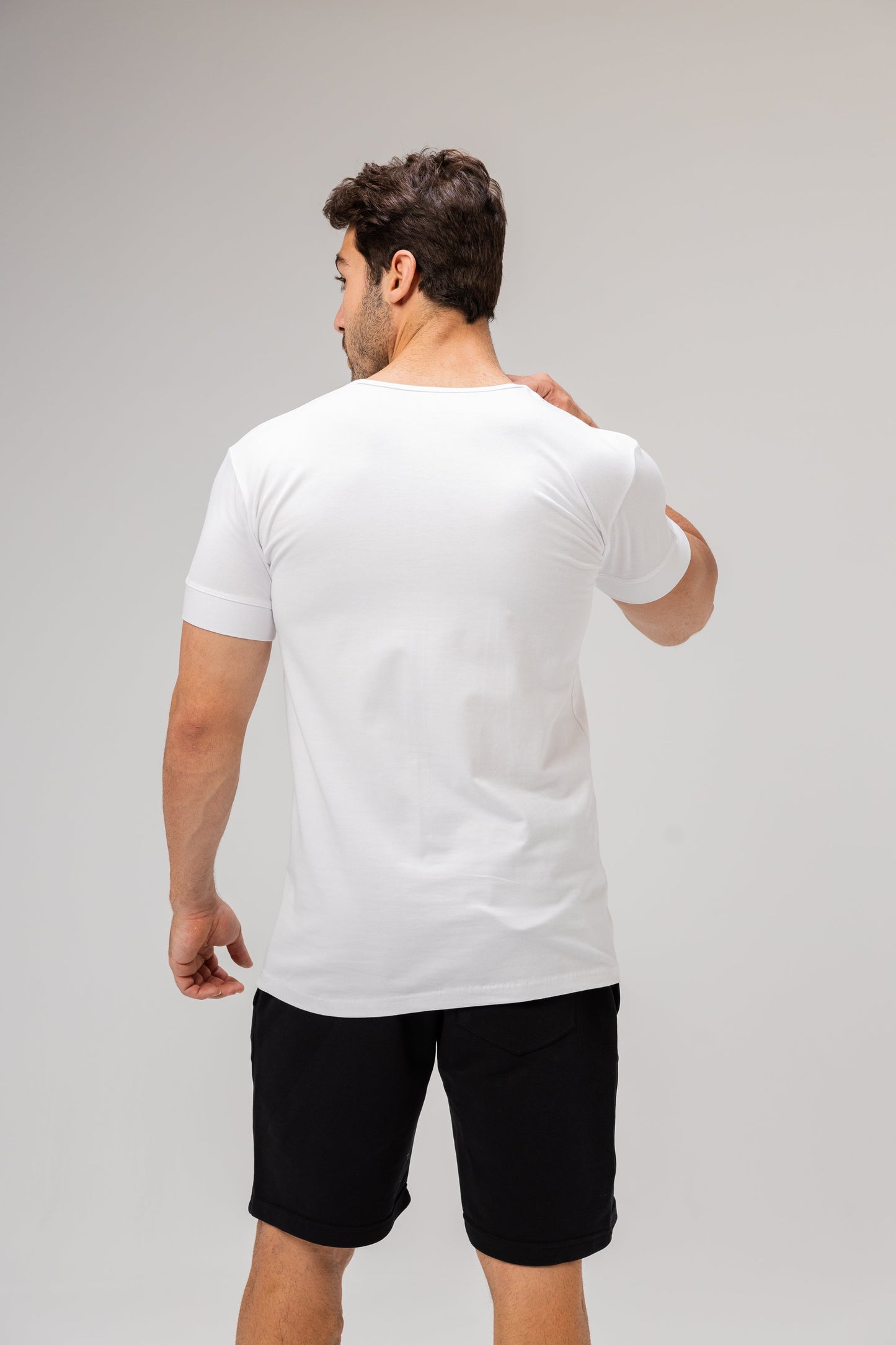 Half Sleeve Undershirt, White For men