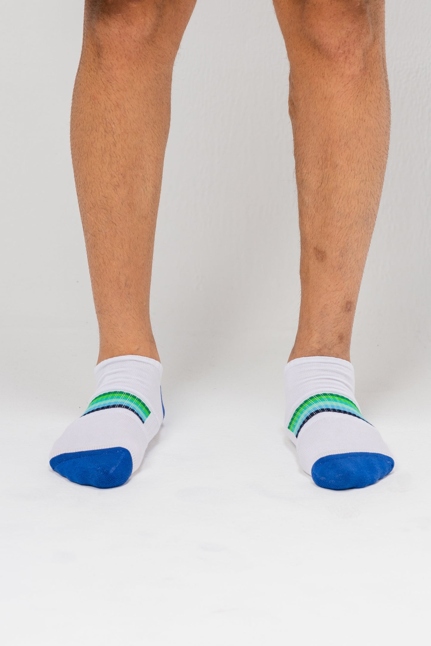 Pack Of 3 Pieces Short Socks Liner Heel And Toe MultiColoure