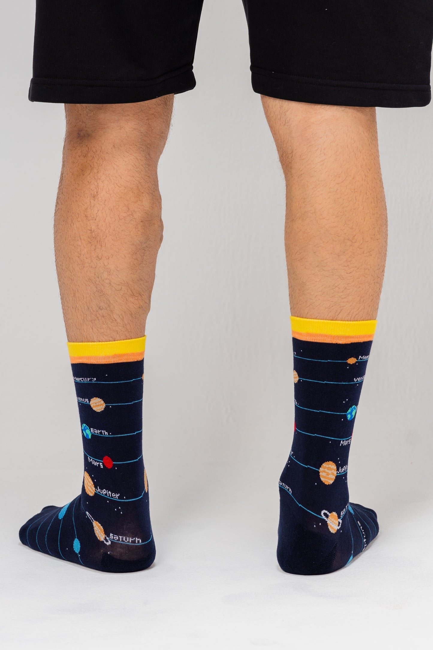 Long Printed Socks Liner Heel And Toe For Unisex Casual Style