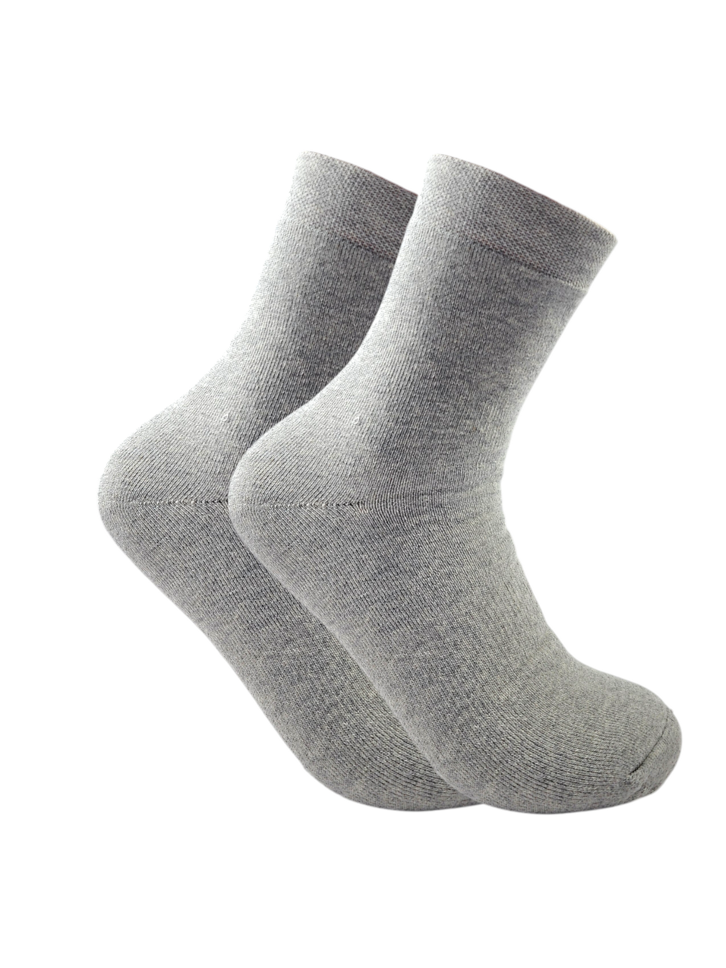 Short Printed Socks Half Terry Grey For Women