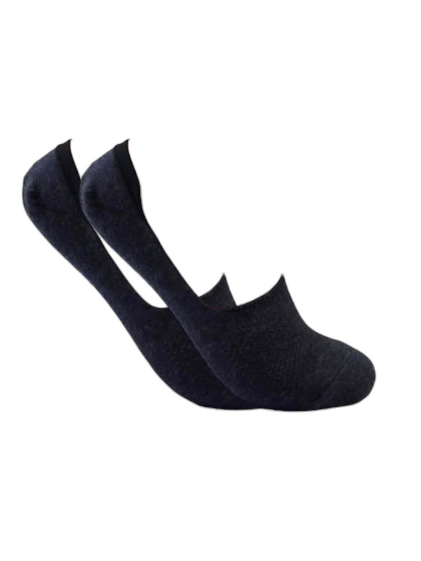A Pack Of 3 Pieces Invisible Plain Socks Black ForWomen