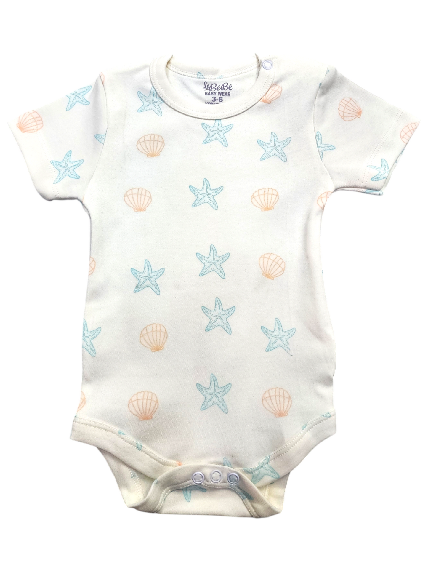 A Pack Of 3 Pieces Half Sleeve Baby UnderWear Cotton 100% , MultiColoure