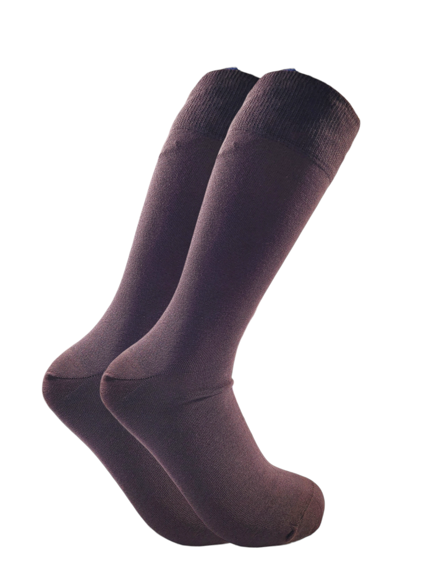 Classic Plain Socks Brown For Men