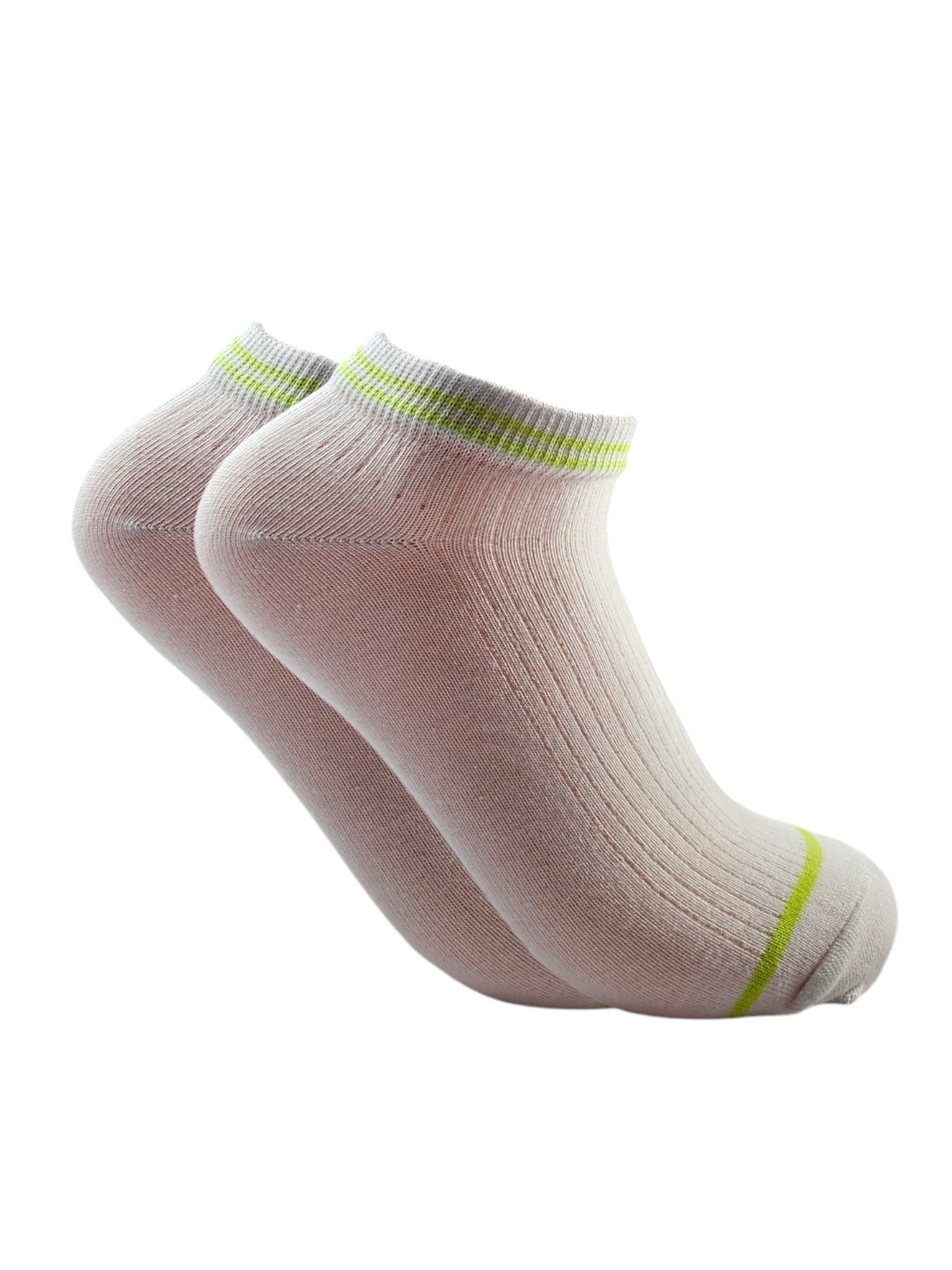 A Pack Of Ankle Ribbed Socks White, 3 Pieces For Women&KIds