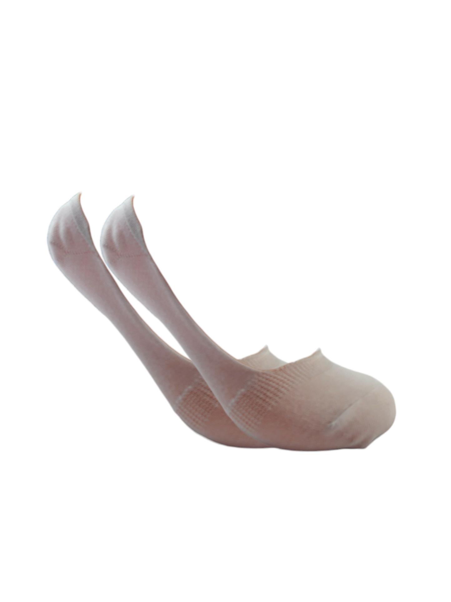 A Pack Of 3 Pieces Invisible Plain Socks White ForWomen