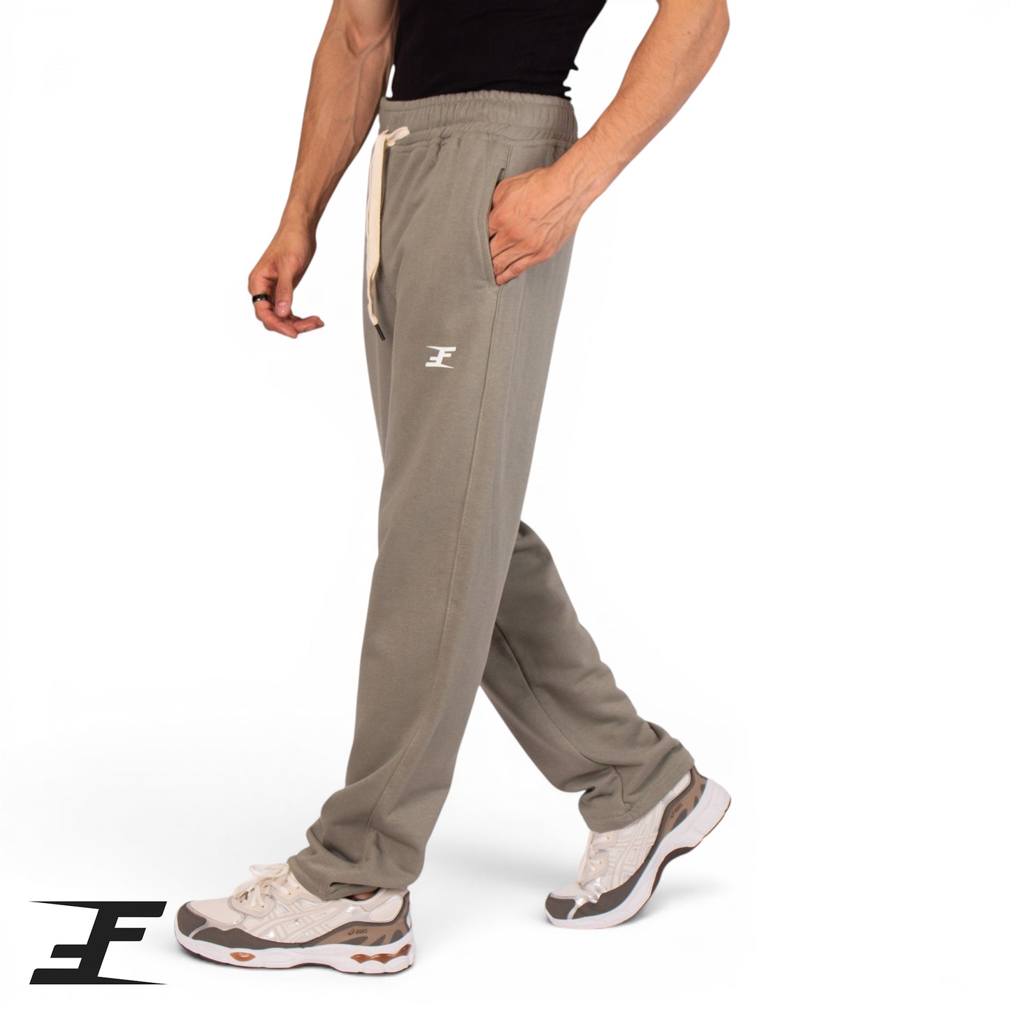 OverSized Relaxed Wide Leg Pants Summer Melton For Men
