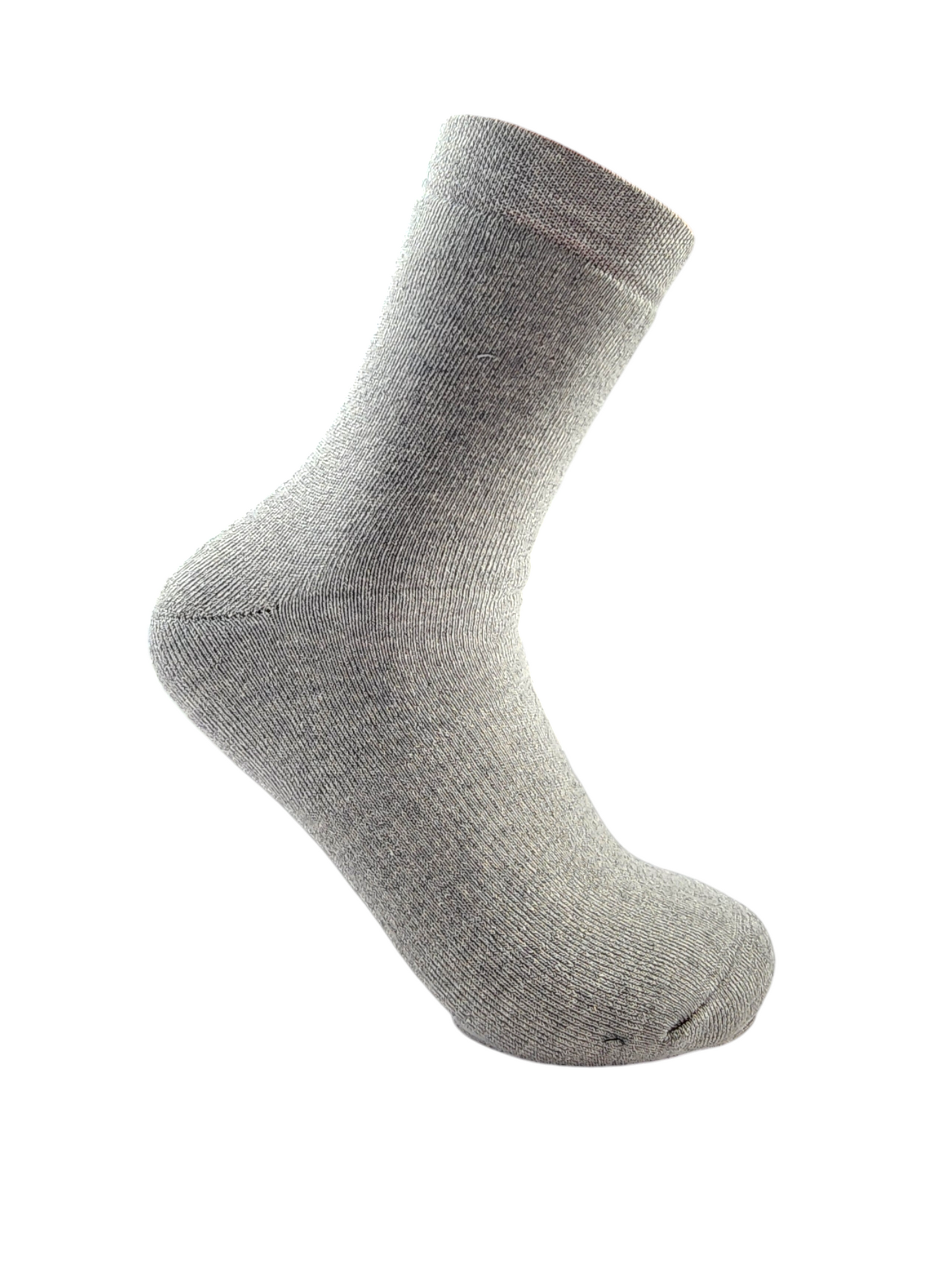 Long Plain Socks Half Terry Grey For Men