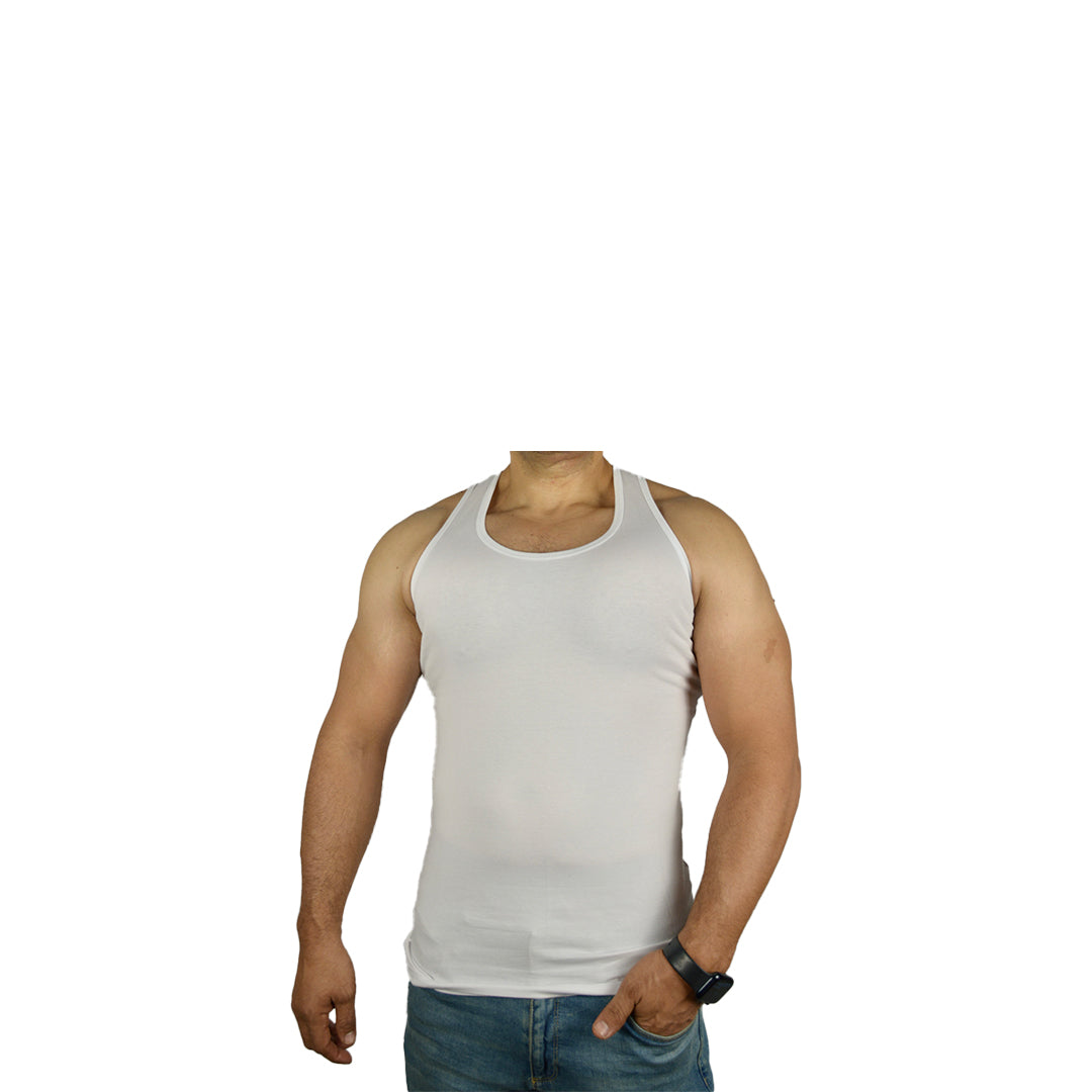 Sleeveless Undershirt, White For men