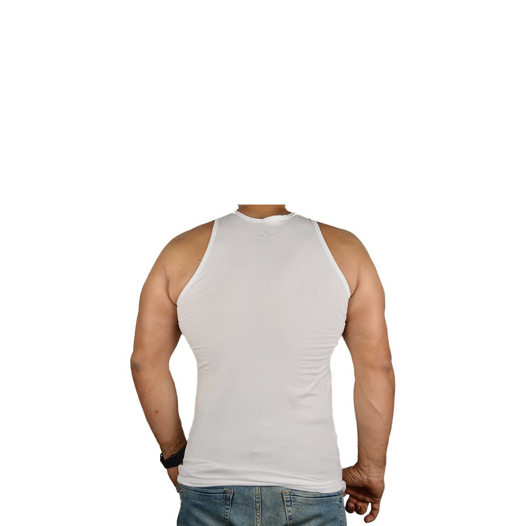 Sleeveless Undershirt, White For men