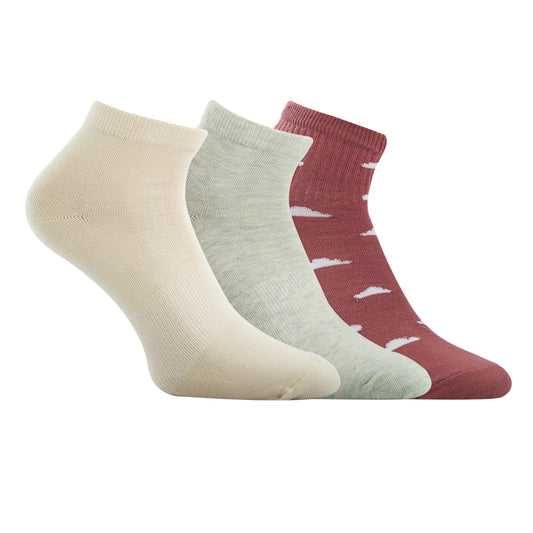 A Pack Of 3 Pieces Plain Short Socks , MultiColoure