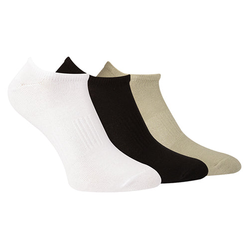 A Pack Of 3 Pieces LowCut Plain Socks MultiColoure For Women