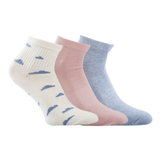 A Pack Of 3 Pieces Plain Short Socks , MultiColoure