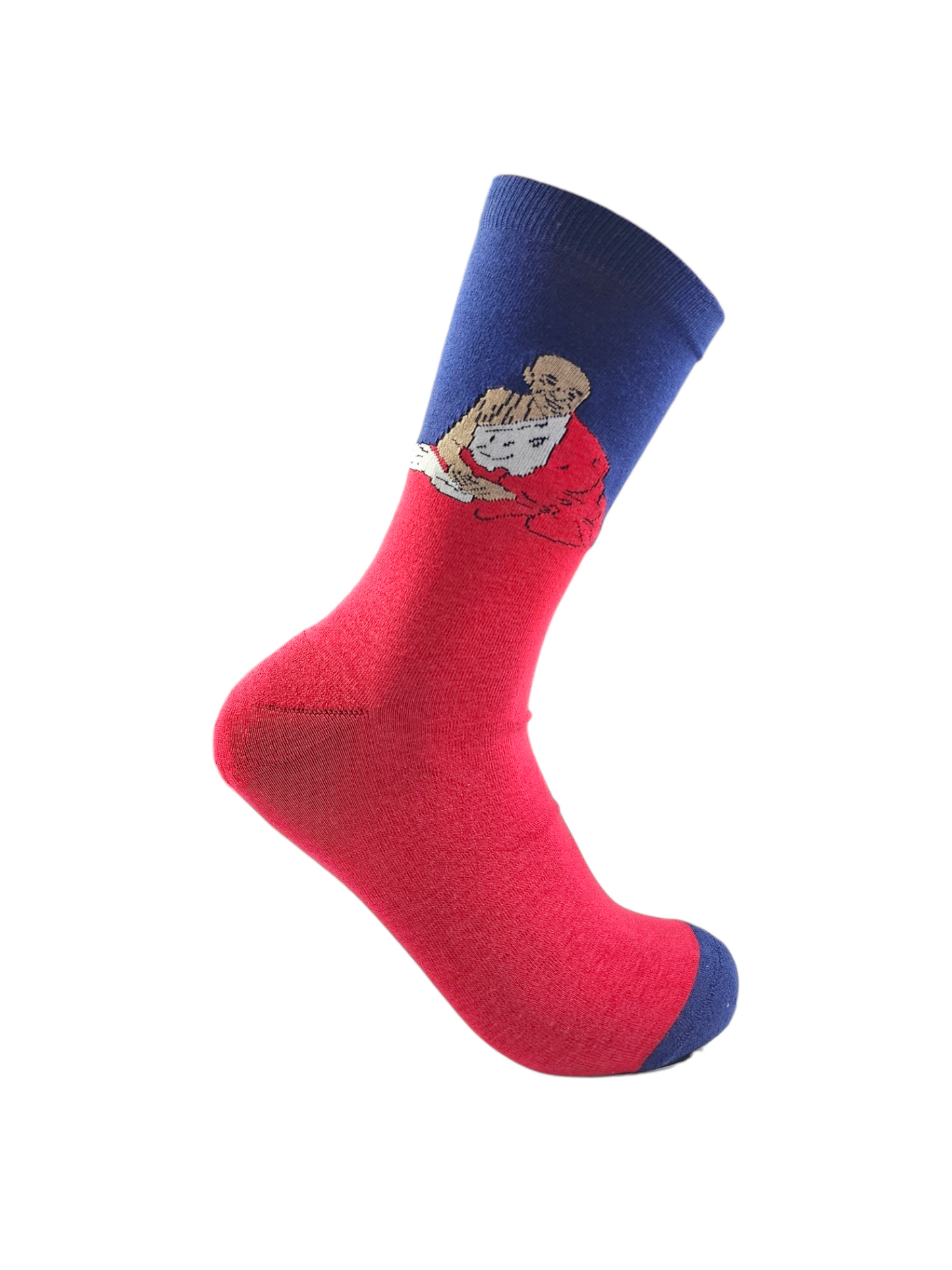 Long Printed Socks Liner Heel And Toe For Unisex Casual Style