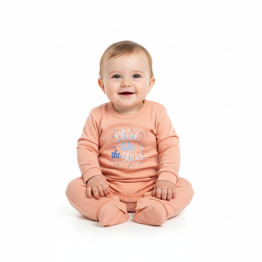 Set Of 1 Piece Comfy Sleep Wear For Baby Cotton 100% , Simone