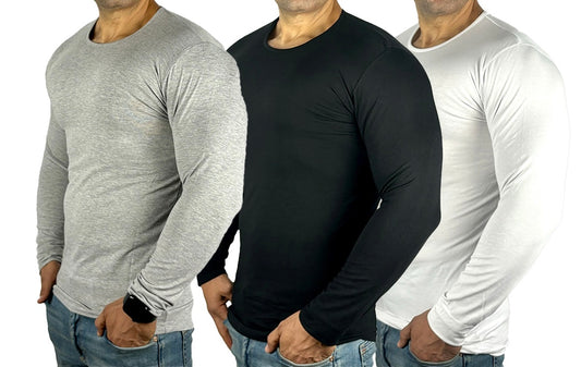 Pack Of 3 Sleeve Undershirt, MultiColoure For men